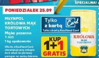 Kaufland MŁYNPOL KRÓLOWA MĄK TORTOWYCH Mąka pszenna T-400 1 kg oferta