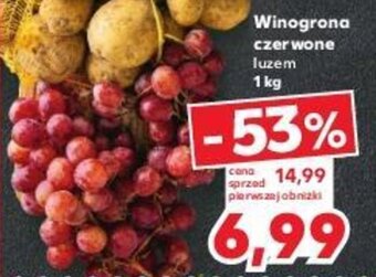 Kaufland Winogrona czerwone luzem 1 kg oferta
