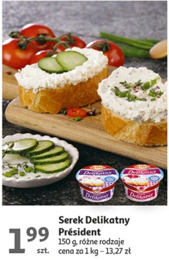 Auchan Serek Delikatny Président 150 g oferta