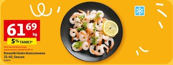 Auchan Krewetki białe blanszowane 31-40, Seacon 1 kg oferta