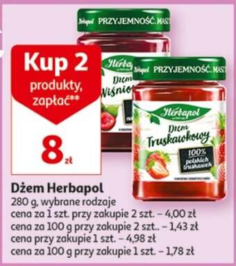 Auchan Dżem Herbapol 2 x 280 g oferta