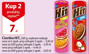 Auchan Ciastka HiT, 2 x 220 g oferta