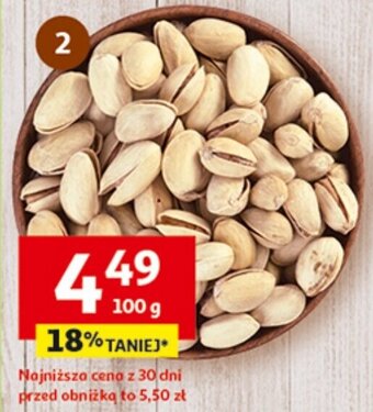 Auchan Pistacje solone drobne 100 g oferta
