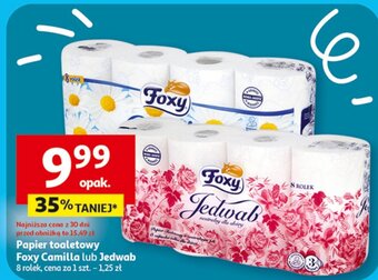 Auchan Papier toaletowy Foxy Camilla lub Jedwab 8 rol. oferta