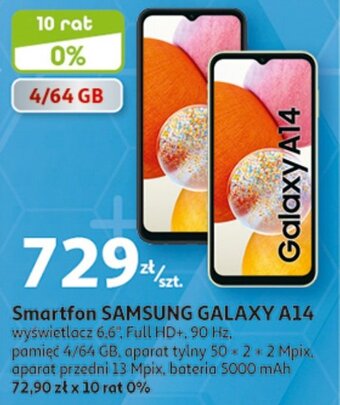 Auchan Smartfon SAMSUNG GALAXY A14 oferta