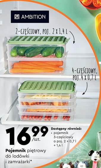 Biedronka Pojemnik piętrowy 4 x 0.7 l oferta