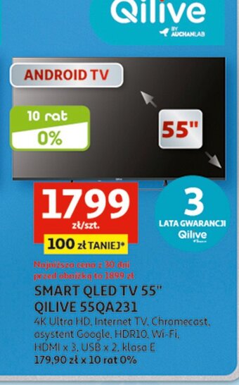 Auchan Telewizor 55 q55ua231 oferta