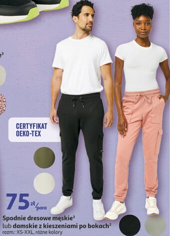 Auchan Spodnie dresowe damskie oferta