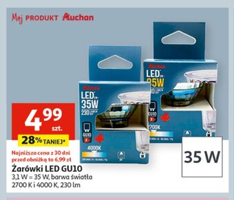 Auchan Żarówka led gu10 4000k oferta
