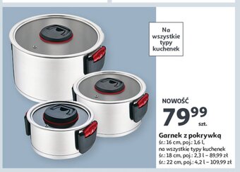 Auchan Garenk z pokrywką 22 cm oferta