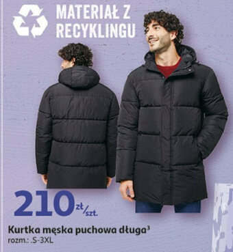Auchan Kurtka męska puchowa długa oferta