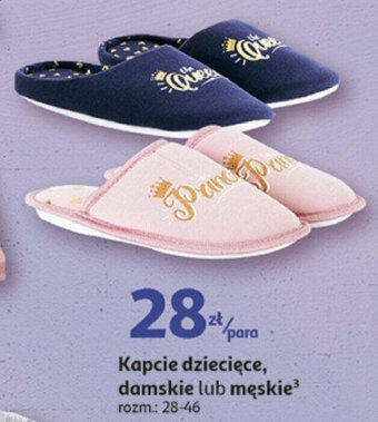 Auchan Kapcie dziecięce, damskie lub męskie oferta