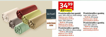 Auchan Prześcieradło bez gumki 160x200cm oferta