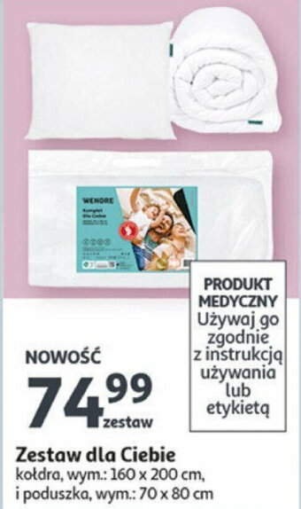 Auchan Zestaw dla Ciebie kołdra + poduszk oferta