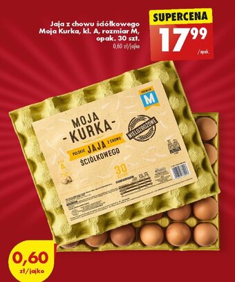 Biedronka Jaja z chowu ściółkowego Moja Kurka 30szt. oferta