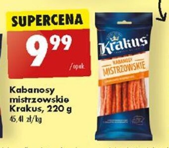 Biedronka Kabanosy mistrzowskie Krakus 220 g oferta