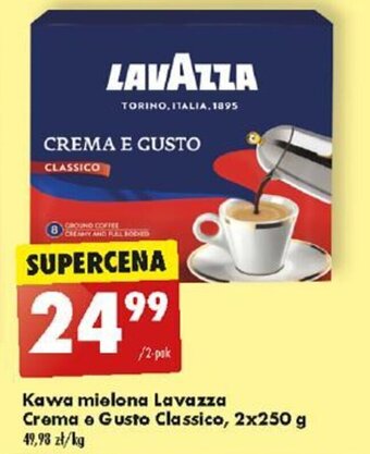 Biedronka Kawa mielona Lavazza Crema e Gusto Classico 2x250 g oferta