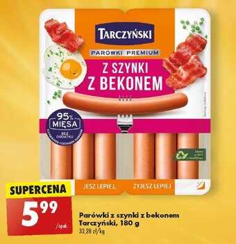 Biedronka Parówki z szynki z bekonem Tarczyński 180 g oferta