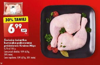 Biedronka Świeża ćwiartka kurczaka pakowana próżniowo Kraina Mięs 1kg oferta