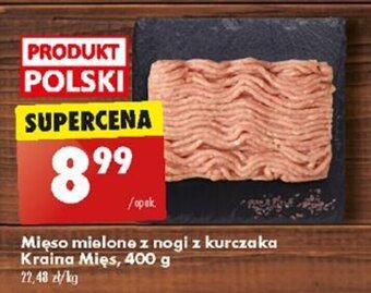 Biedronka Mięso mielone z nogi z kurczaka Kraina Mięs 400 g oferta