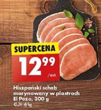 Biedronka Hiszpański schab marynowany w plastrach El Pozo 300 g oferta