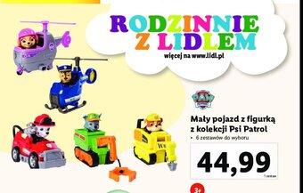 Lidl Pojazd z figurką psi patrol wóz strażacki oferta