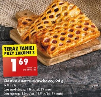 Biedronka Ciastko duet truskawkowy, 94 g oferta
