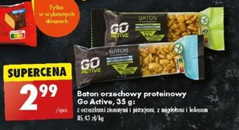 Biedronka Baton orzechowy proteinowy Go Active, 35 g oferta