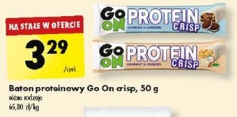 Biedronka Baton proteinowy Go On crisp, 50 g oferta