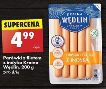 Biedronka Parówki z filetem z indyka Kraina Wędlin, 200 g oferta