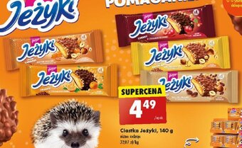 Biedronka Ciastka Jeżyki, 140 g oferta