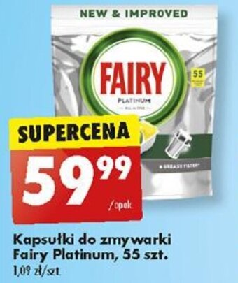 Biedronka Kapsułki do zmywarki Fairy Platinum 55 szt. oferta