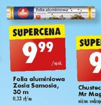 Biedronka Folia aluminiowa Zosia Samosia 30 m oferta