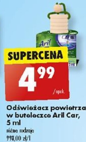 Biedronka Odświeżacz powietrza w buteleczce Aril Car 5 ml oferta