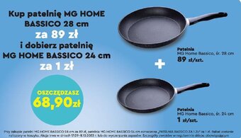 Biedronka Kup patelnię MG HOME BASSICO 28 cm za 89zł oferta