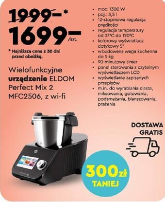 Biedronka Wielofunkcyjne urządzenie ELDOM Perfect Mix 2 MFC2506 z wi-fi oferta
