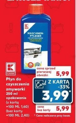 Kaufland Płyn do czyszczenia zmywarek oferta