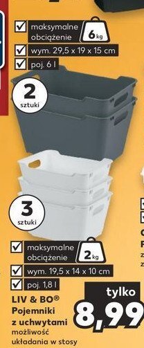 Kaufland Zestaw pojemników z uchwytami 6 l oferta