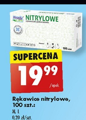 Biedronka Rękawiczki nitrylowe l oferta