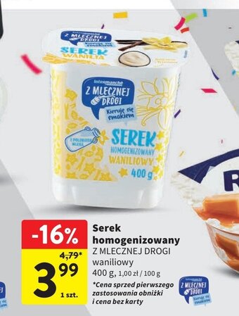 Intermarche Serek waniliowy oferta