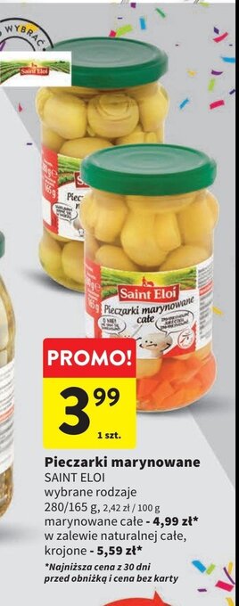 Intermarche Pieczarki krojone w zalewie naturalnej oferta