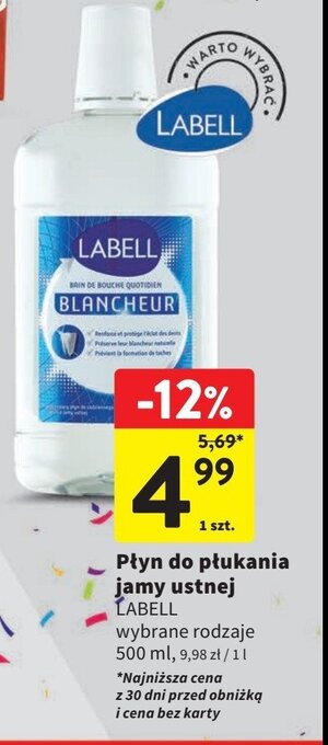 Intermarche Płyn do codziennej higieny jamy ustnej wybielający oferta