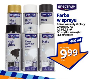 Action SPECTRUM Farba w sprayu 400ml oferta