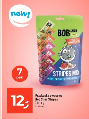 Dealz Przekąska owocowa Bob Snail Stripes 7 x 14 g oferta
