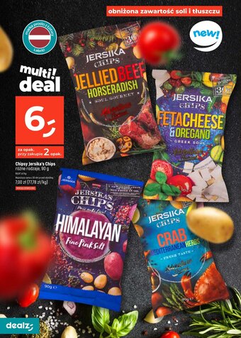 Dealz Chipsy Jersika's Chips 90 g oferta