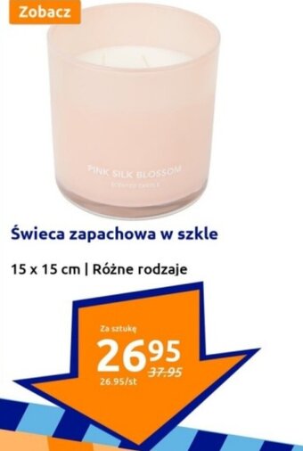 Action Świeca zapachowa w szkle 15 x 15 cm oferta