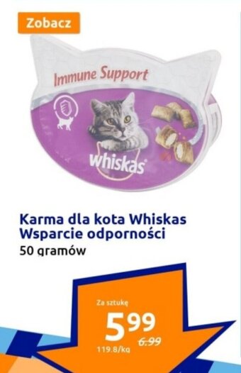 Action Karma dla kota Whiskas Wsparcie odporności 50g oferta