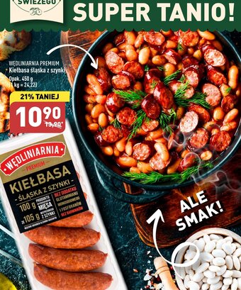 ALDI Kiełbasa śląska z szynki 450 g oferta