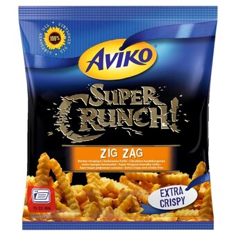 Euro Sklep Aviko super crunch zig zag bardzo chrupiące i karbowane frytki 750 g oferta