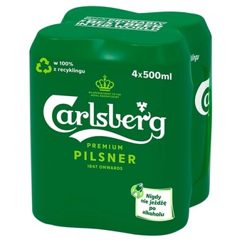 Groszek Carlsberg premium pilsner piwo jasne 4 x 500 ml oferta